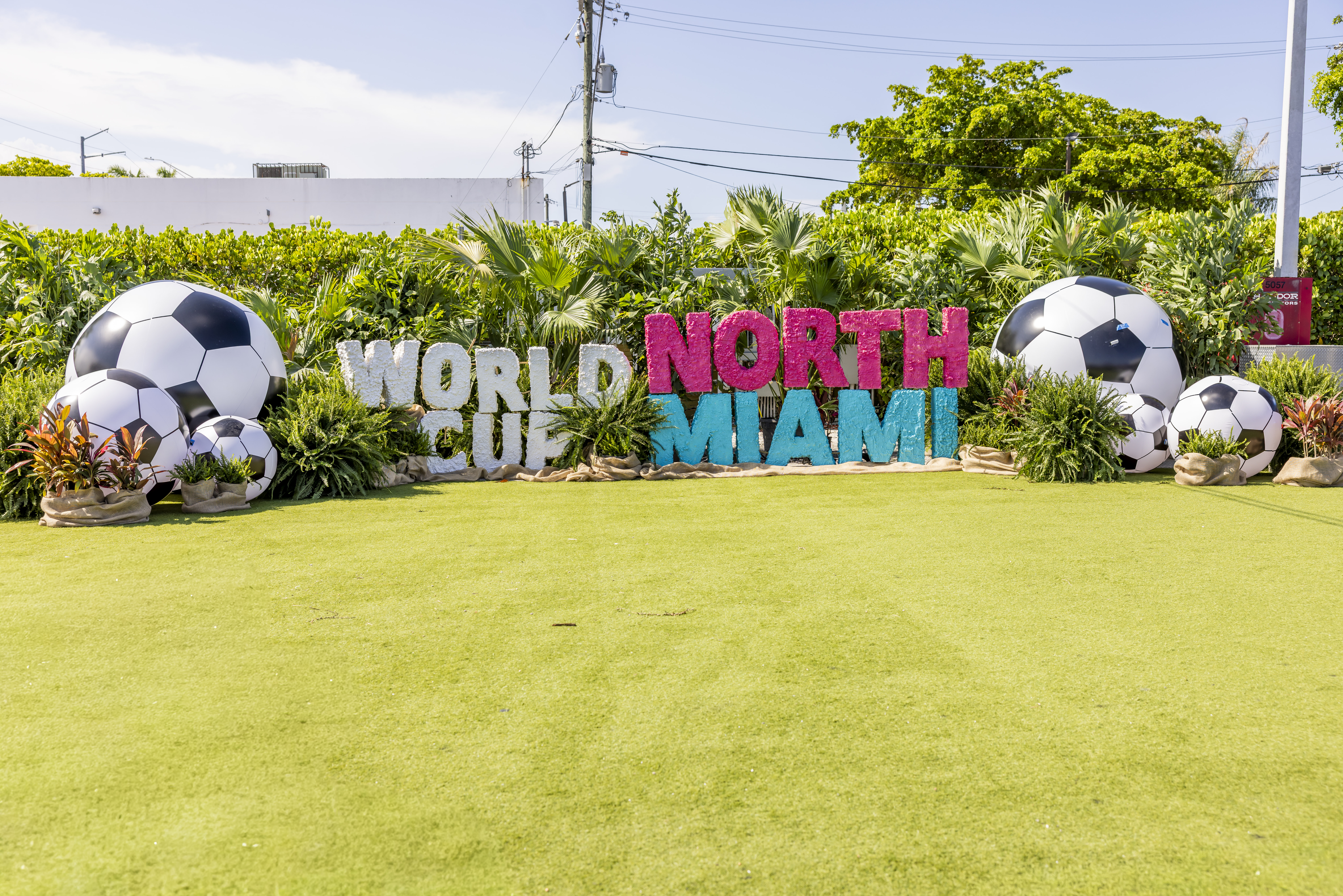 World Cup North Miami sign