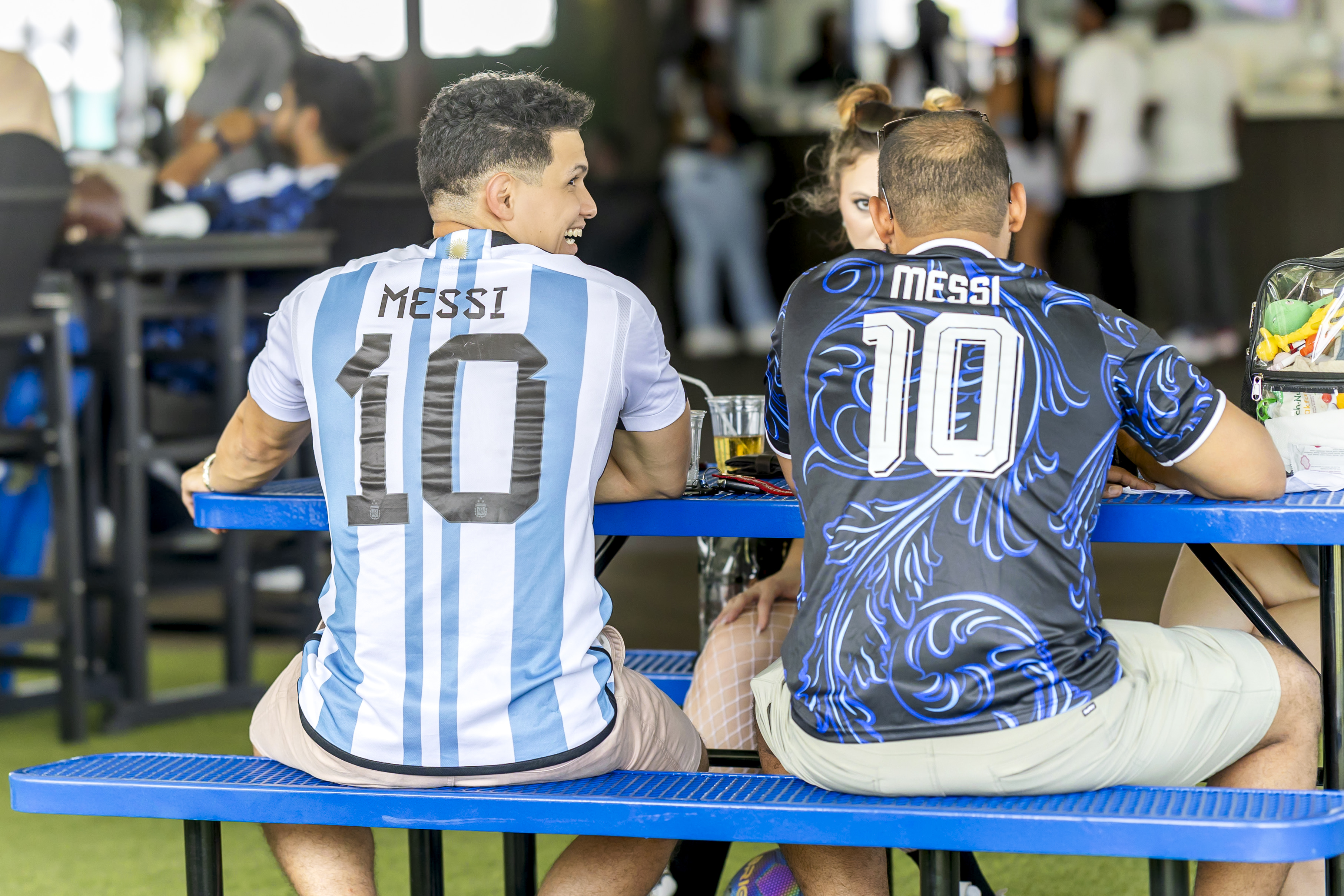 Two Messi fans